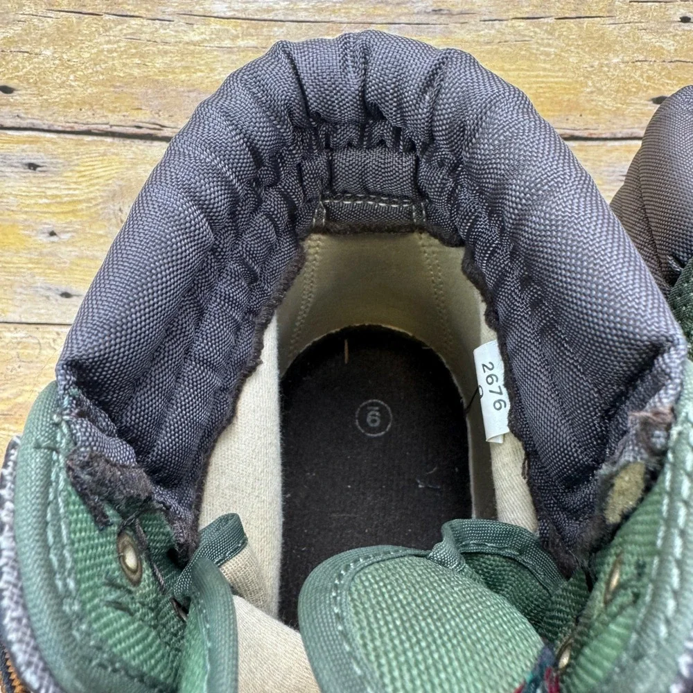 Orvis Wading‎ Boots Mens 9 Green Canvas Felt Sole Fly Fishing Gear Gravel